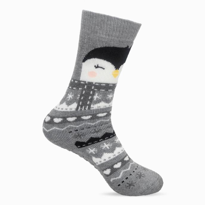 totes toasties® Ladies Original Slipper Socks (Twin Pack) Penguin Extra Image 3